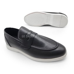 Kiton Loafers Leather Black