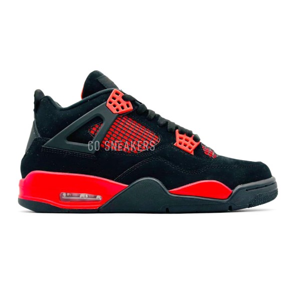 Мужские кроссовки Nike Air Jordan 4 Retro Man Suede Fire Red