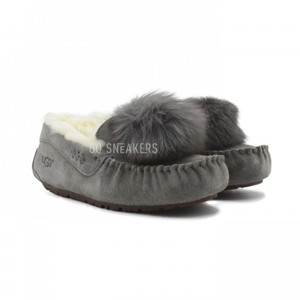 Женские мокасины Dakota Pom-Pom Transformer - Серые