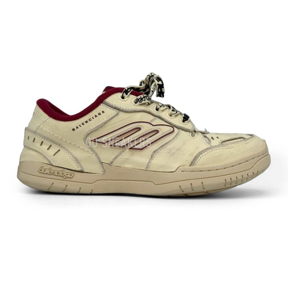 Унисекс кроссовки Balenciaga Hamptons Worn Out Low Beige &amp;amp; Red