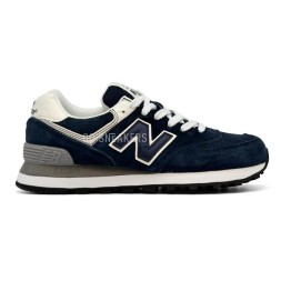 New Balance 574 Suede Black/Dark Navy