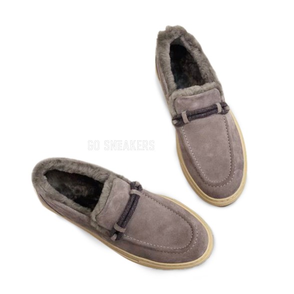 Унисекс зимние мокасины Brunello Cucinelli Winter Suede Dusk 
