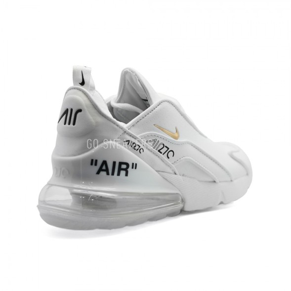 Мужские кроссовки Nike Air Max 270 Leather White x OFF White