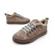 Унисекс зимние кроссовки Brunello Cucinelli Winter Sneaker Suede Light Brown