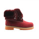 Женские ботинки с мехом Timberland Teddy Albina Bordeaux