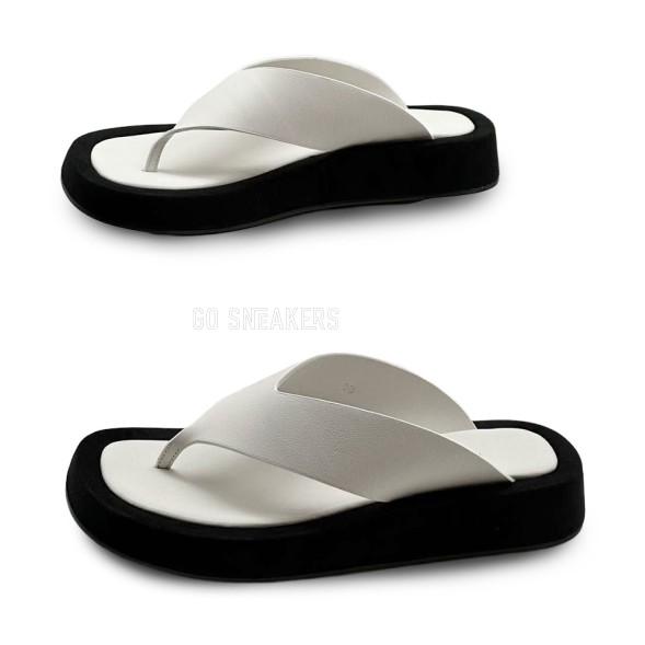 Женские шлепанцы The Row Ginza White