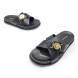 Мужские шлепки Versace Flip-flops Leather X Black