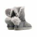 Женские угги с помпоном Classic Charm Boot Grey