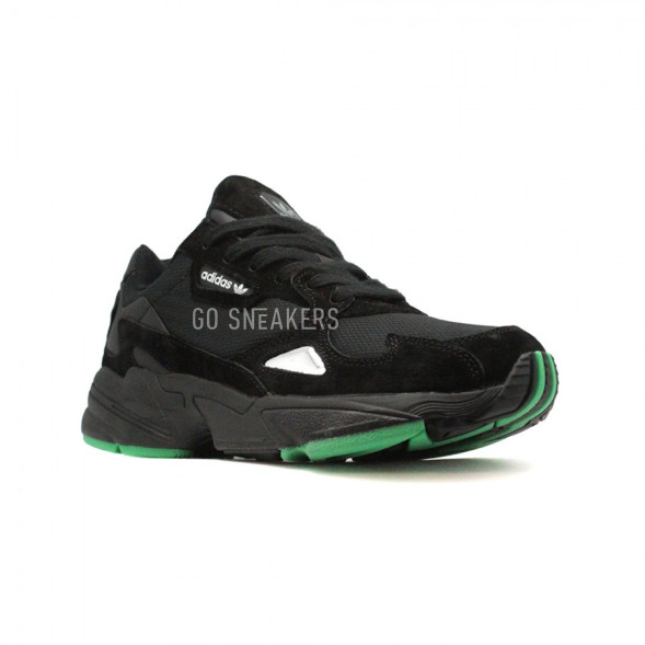 Женские кроссовки Adidas Falcon Black-Green