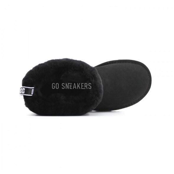 Женские мини угги Fluff Mini Quilted Logo Boot Black