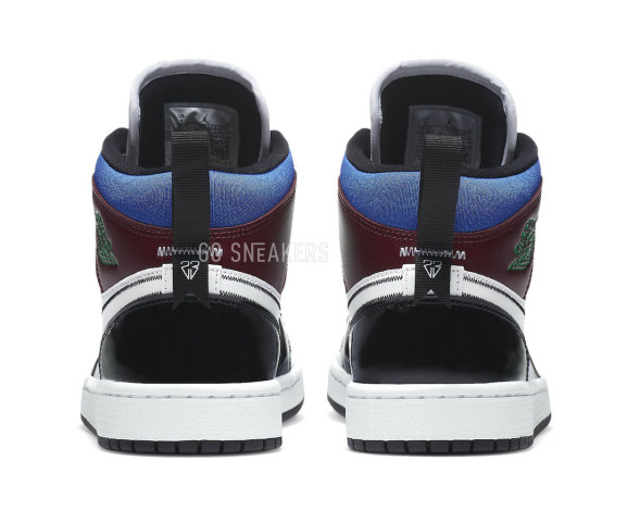 Унисекс кроссовки Nike Air Jordan 1 Mid SE Black White Multi-Color