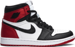 Женские кроссовки Nike Wmns Air Jordan 1 Retro High 'Satin Black Toe'