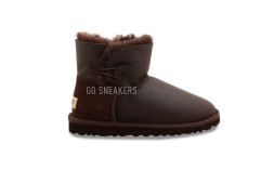 Bailey Button Metallic Chocolate