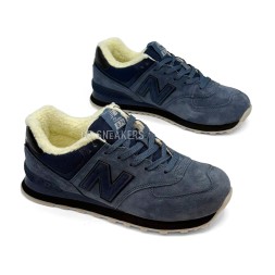New Balance 574 Suede Dark Navy Winter