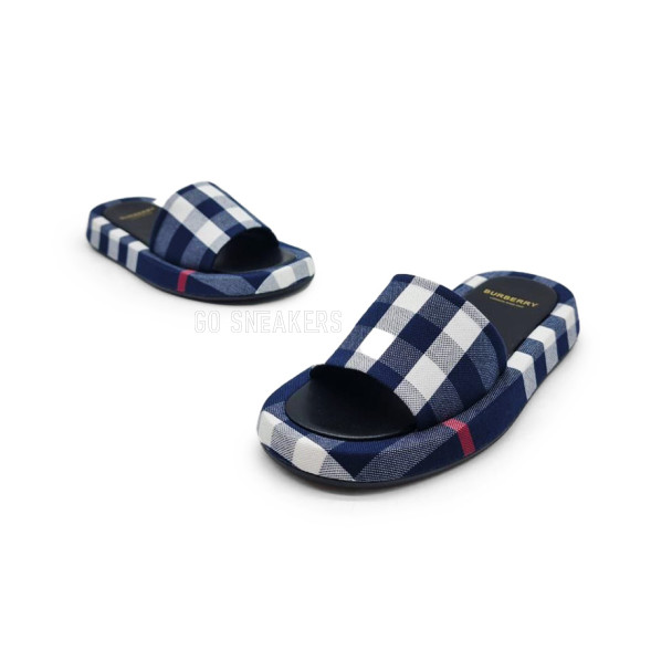 Женские шлепки Burberry Flip-flops White/Navy