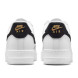 Унисекс кроссовки Nike Air Force 1 Low 07 Essential White Black Gold Mini Swoosh