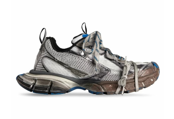 Мужские кроссовки Balenciaga 3XL Sneaker Worn-Out - Dark Grey Blue