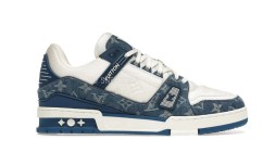 Louis Vuitton Trainer Denim White Blue
