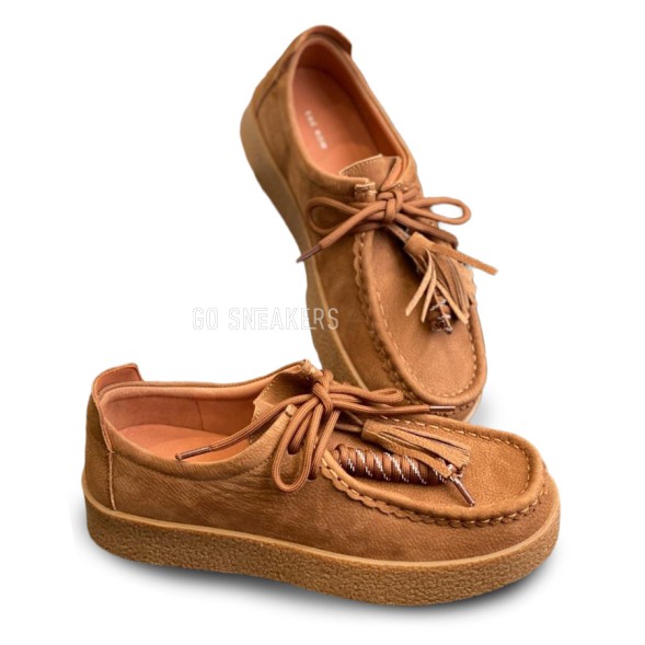 Женские лоферы The Row Leather Loafers Brown