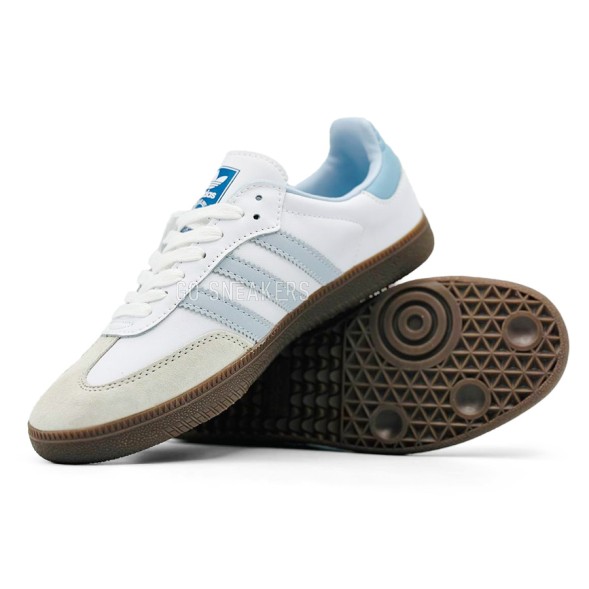 Женские кеды Adidas Samba OG Core White/Blue