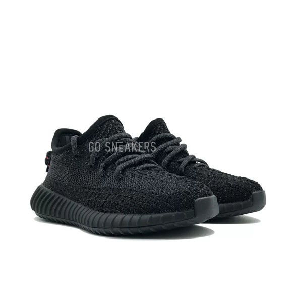 Детские кроссовки Adidas Yeezy Boost 350 V2 Kids Static Black Reflective