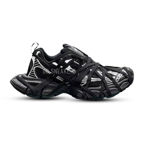 Женские кроссовки Balenciaga 3XL Extreme Lace Sneaker Black/White