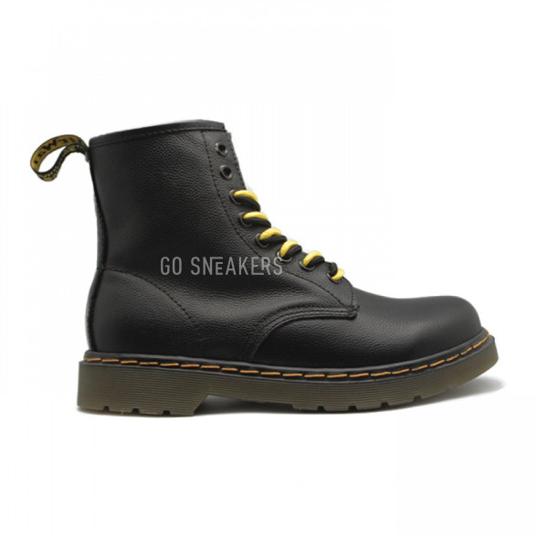 Женские ботинки с мехом Dr. Martens Black