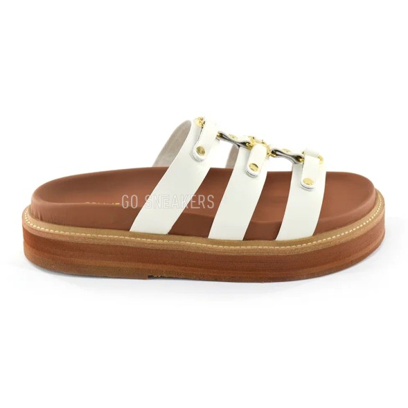 Женские шлепки Celine Spanking White