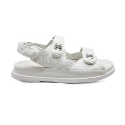 Chanel Sandals Leaher White