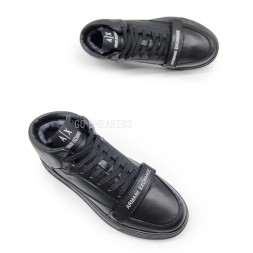 Armani Excahange Winter Leather Black