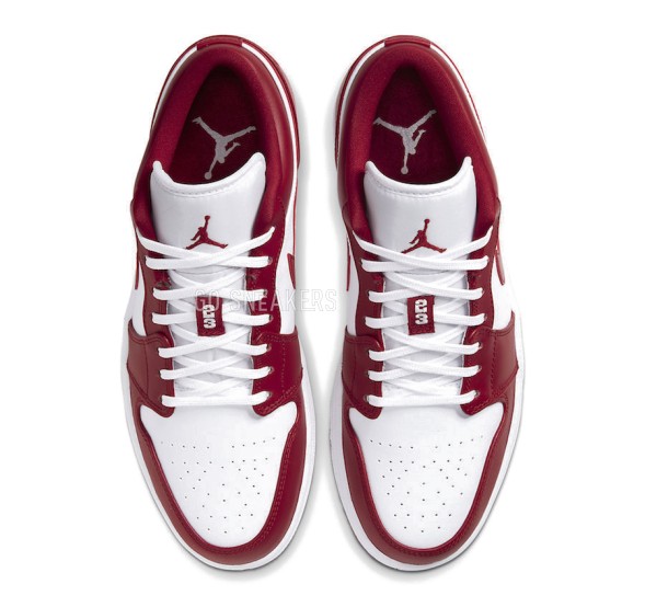 Унисекс кроссовки Nike Air Jordan 1 Low Gym Red White
