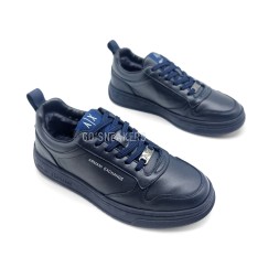 Armani Winter Leather Navy